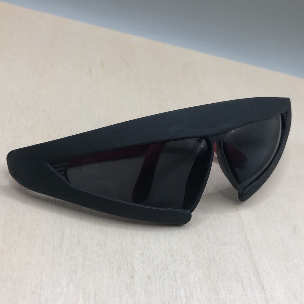 Vintage 1989 Pizza Hut Back To The Future Black & Hot Pink Promo Sunglasses - Picture 2 of 8